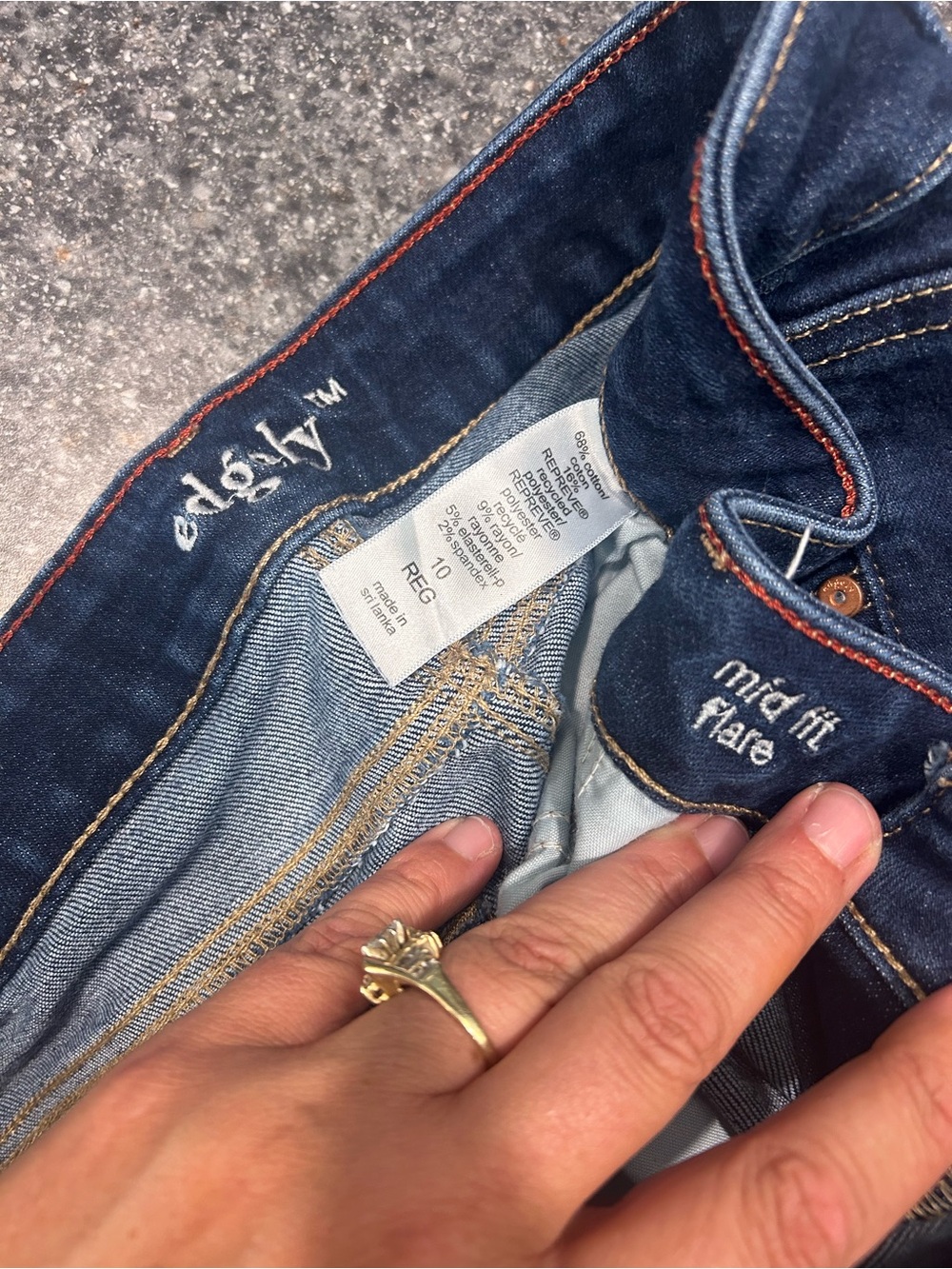 2 pair jeans bundle. Maurices Indigo Mid-Rise Flare Jeans. Spot pictured